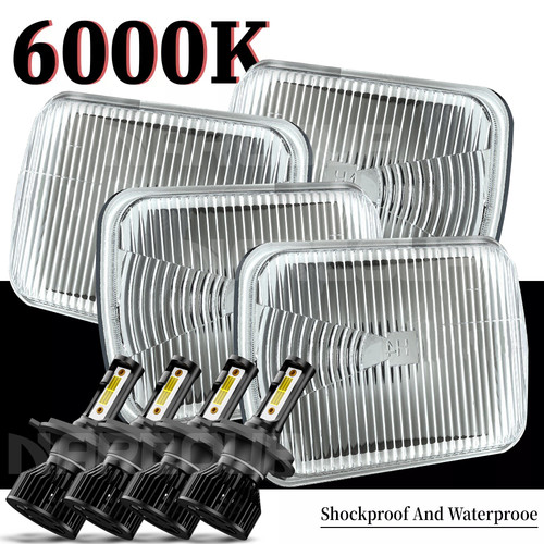 4pcs 4x6 led headlights - 4x6,