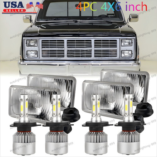 4x6 led headlights for gmc - led,
